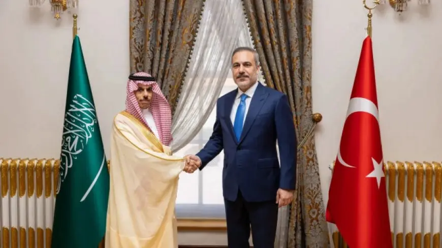 وزير الخارجية التركي ونظيره السعودي يبحثان آخر التطورات بغزة وسوريا