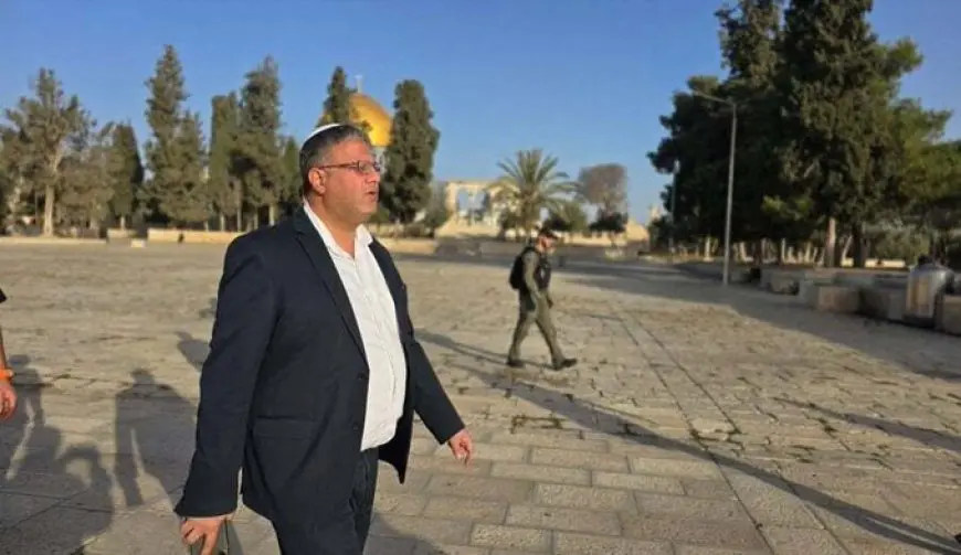 بالفيديو.. بن غفير يجدد اقتحامه الأقصى رفقة مستوطنين