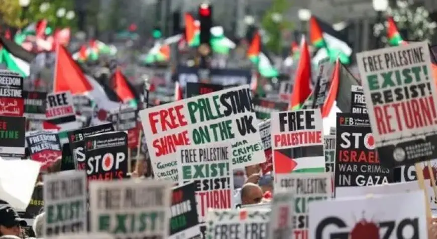 آلاف المتظاهرين المؤيدين للفلسطينيين ينظمون مسيرات عبر جسر هاربور في سيدني