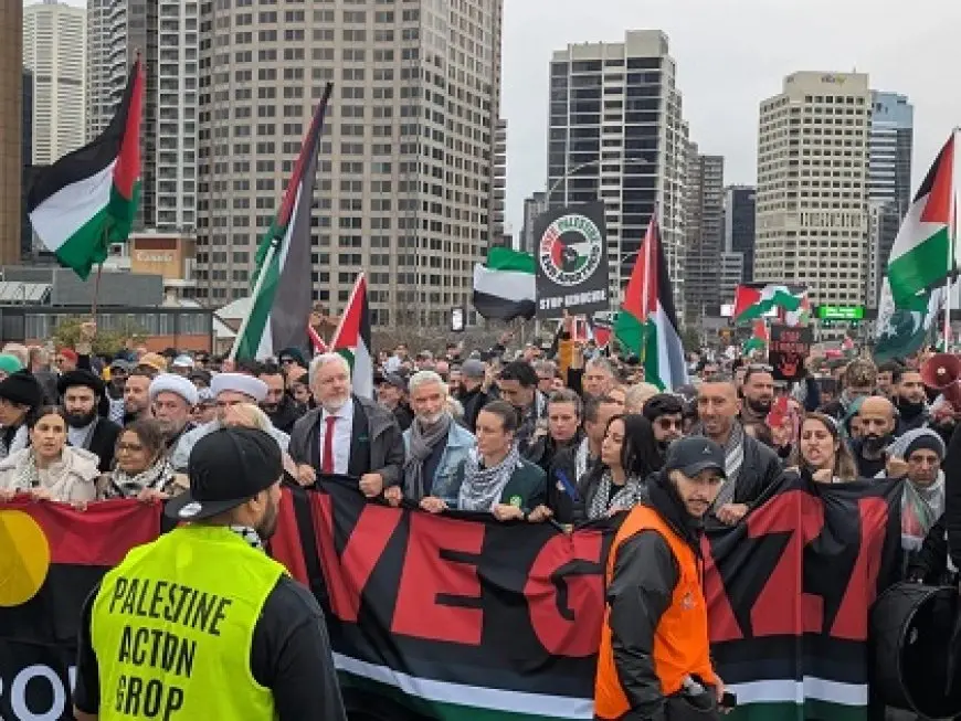 وزير خارجية إسرائيل يهاجم مظاهرة في أستراليا طالبت بوقف الإبادة في غزة