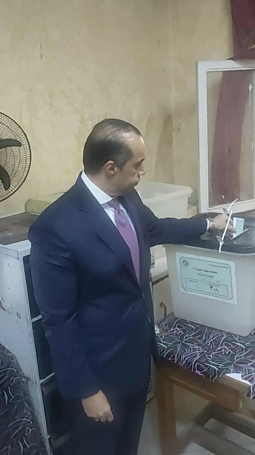 المستشار محمود فوزي يدلي بصوته في انتخابات مجلس الشيوخ بحدائق الأهرام: المشاركة واجب وطني