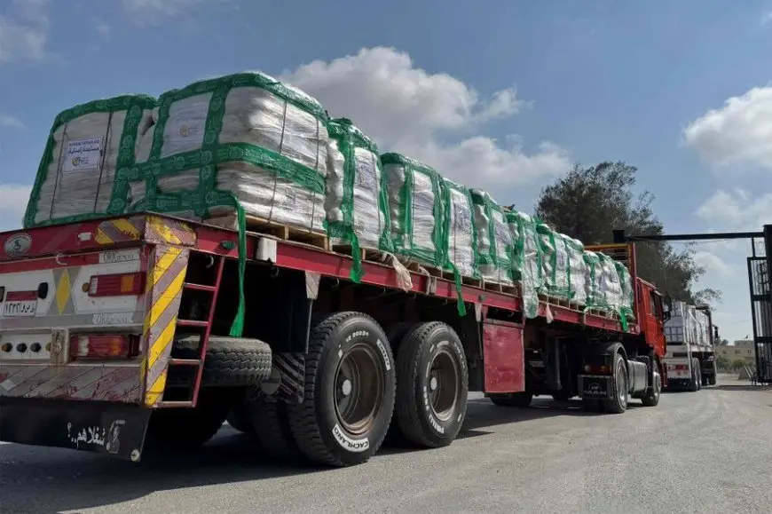 غزة: الاحتلال سمح بإدخال 14% فقط من المساعدات المطلوبة خلال 8 أيام