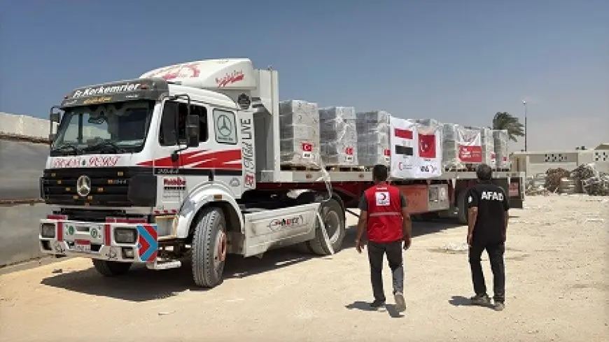 الهلال الأحمر التركي يرسل 165 شاحنة مساعدات إلى غزة