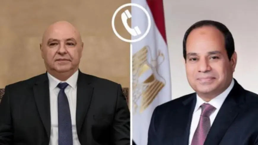 الرئيس السيسي يؤكد لنظيره اللبناني دعم مصر ورفضها لأي انتهاكات تمس سيادة لبنان