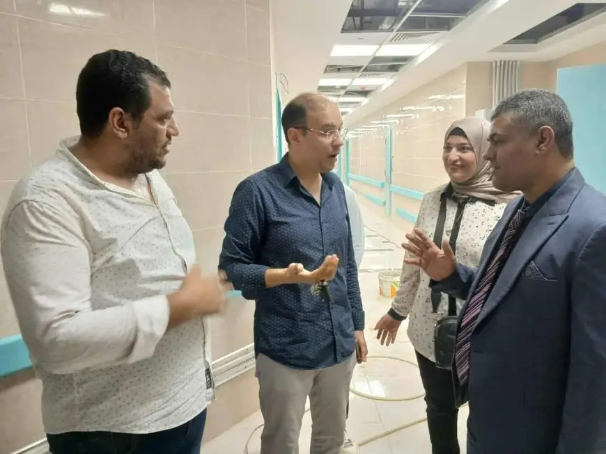 وكيل صحة المنيا يتفقد مستشفى بني مزار الجديد استعدادا لافتتاحه