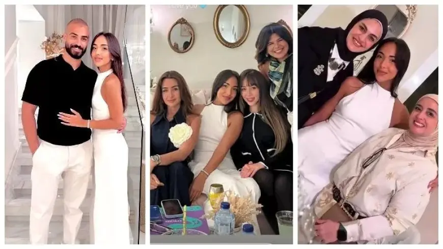 16 صورة من خطوبة “نور” شقيقة هنا الزاهد.. والفنانة تحتفل بأغنية “مبروك يا بن المحظوظة”