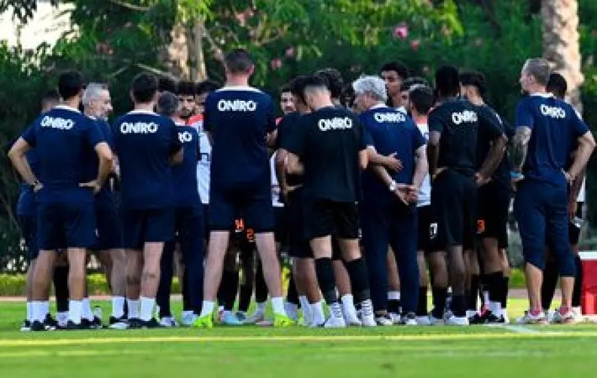 فيريرا يقسم لاعبي الزمالك لأربع مجموعات في المران