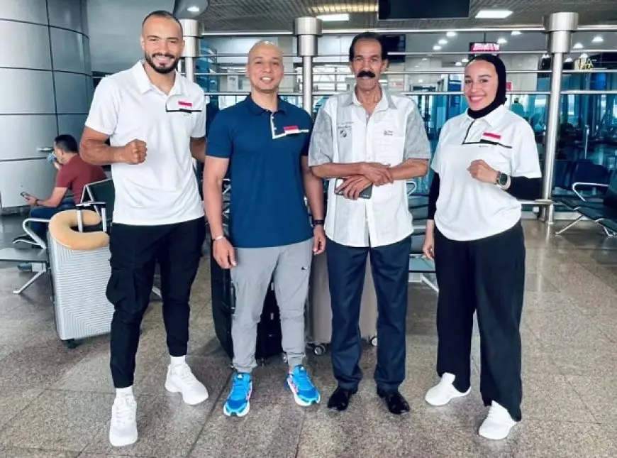 بعثة الكونغ فو تغادر إلى الصين للمشاركة في دورة الألعاب العالمية