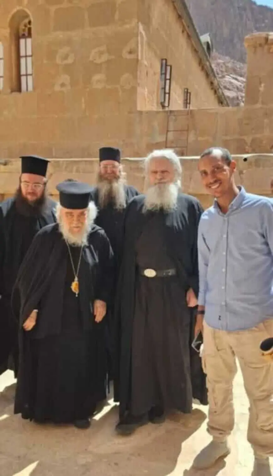 السكرتير العام لبطريركية القدس يتفقد دير سانت كاترين ويشيد بمكانته التاريخية