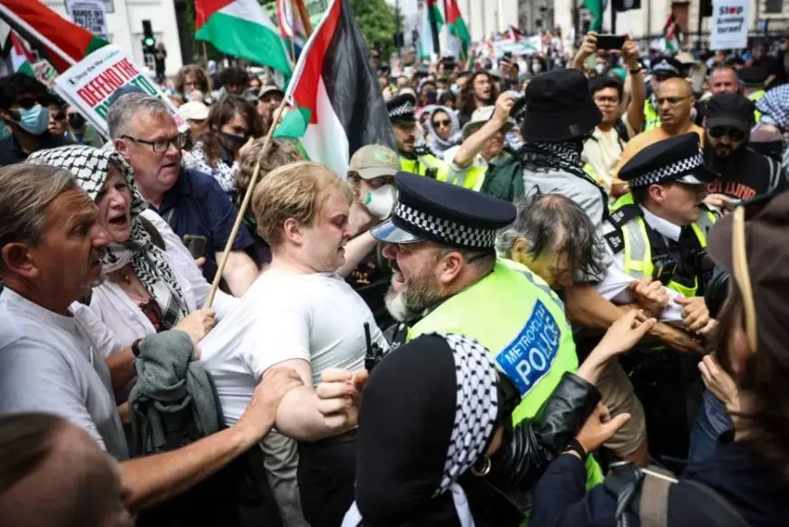توقيف 200 شخص خلال مظاهرة تأييد لمنظمة فلسطين أكشن في لندن