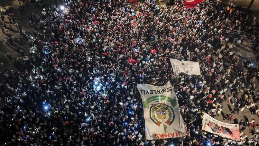 كن أملا لغزة.. مسيرة ضخمة في إسطنبول تضامنا مع فلسطين