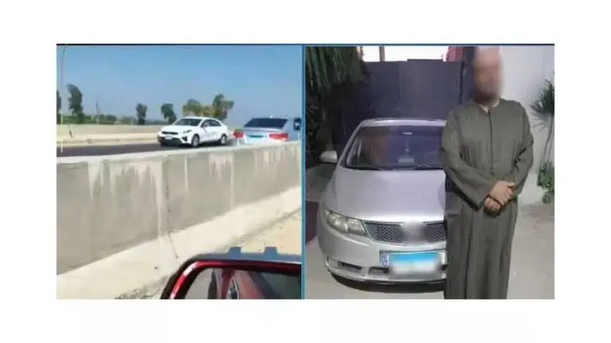 الركنة غالية.. فيديو يكشف عامل يكسر مرايات سيارتين بسبب أولوية الانتظار