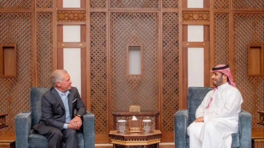 ولي العهد السعودي وملك الأردن يناقشان تطورات الأوضاع في فلسطين