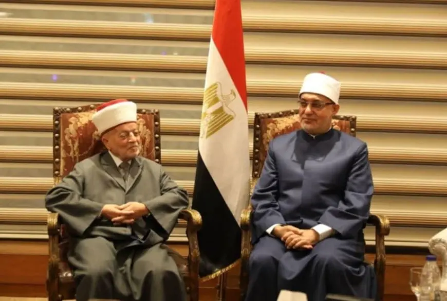 نظير عياد يستقبل مفتي القدس والديار الفلسطينية