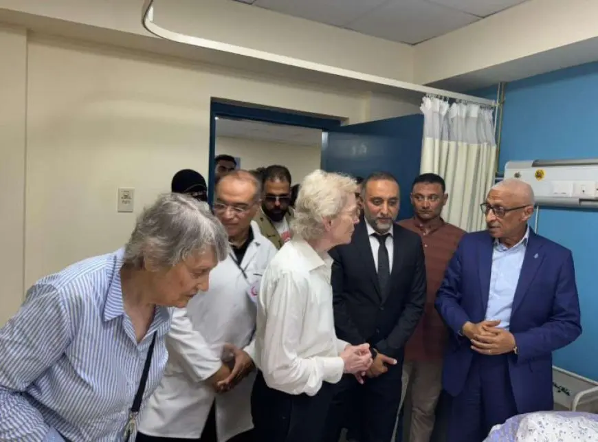 الصحة تنظم زيارة لوفد منظمة الحكماء الأممية لتفقد الخدمات المقدمة لمرضى فلسطين بمستشفى العريش العام