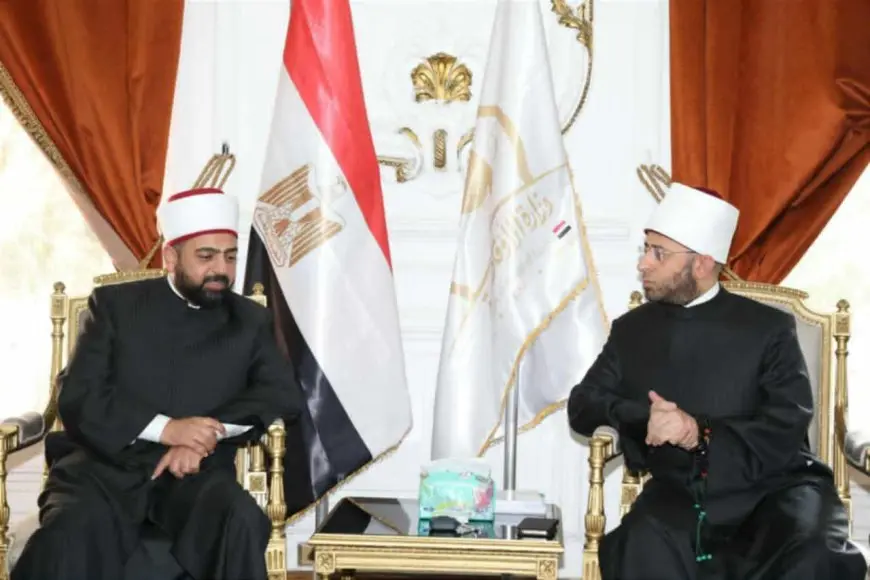 وزير الأوقاف ومفتي عام المملكة الأردنية الهاشمية يبحثان التعاون المشترك