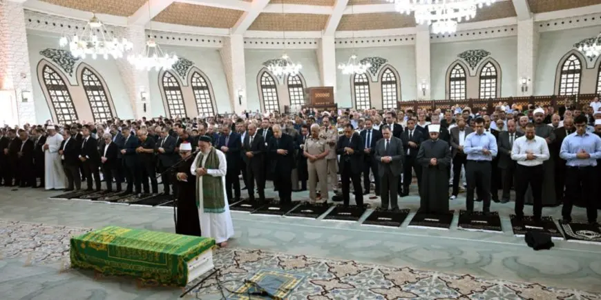 رئيس الوزراء يؤدي صلاة الجنازة على وزير التموين السابق بمسجد الشرطة بالسادس من أكتوبر