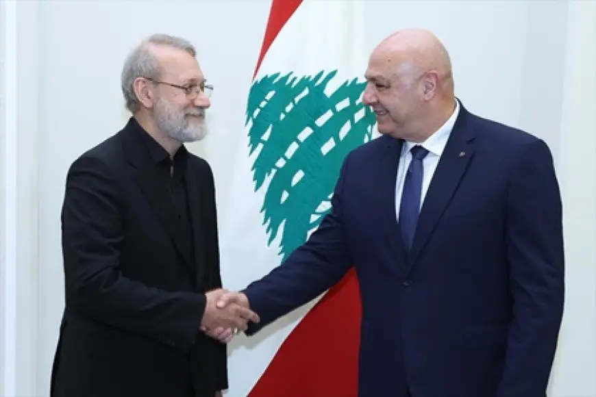 رئيس لبنان خلال لقائه لاريجاني: نرفض أي تدخل في شئوننا الداخلية