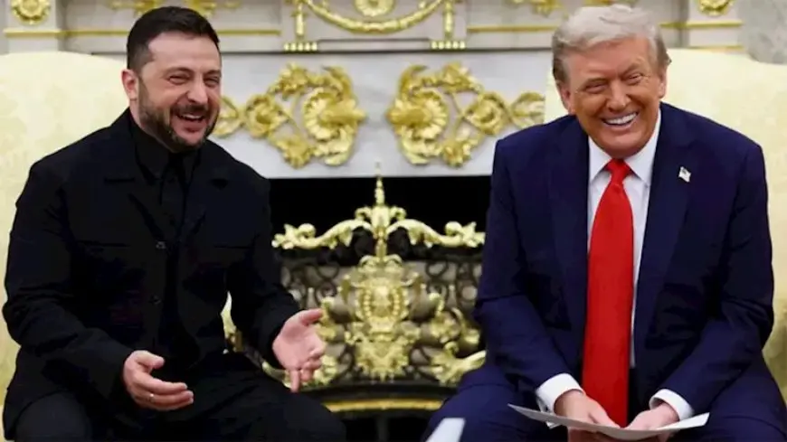 زيلينسكي يهدي ترامب عصا جولف من جندي أوكراني جريح