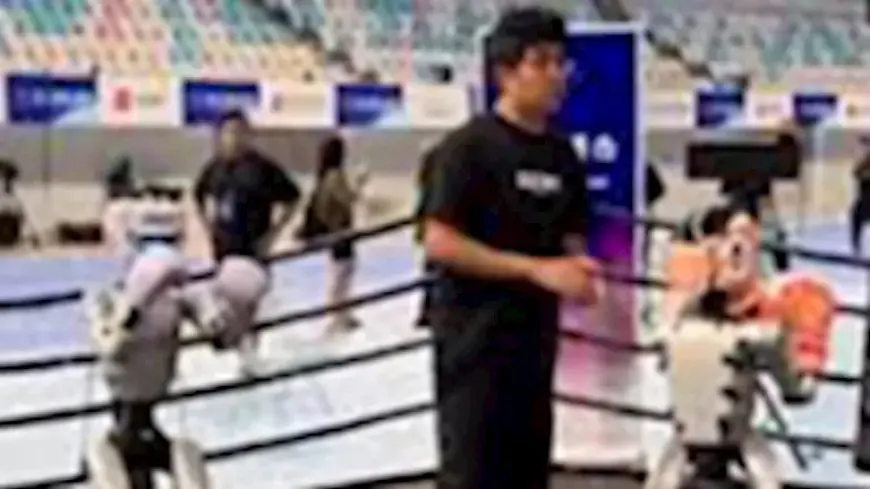 “تمرد الآلات”.. روبوت صيني يضرب رجلًا على ظهره (فيديو)
