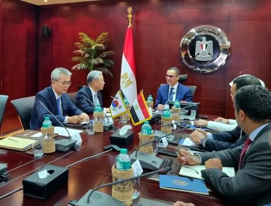 وزير الاستثمار يبحث إمكانية زيادة الاستثمارات الكورية في السوق المصري