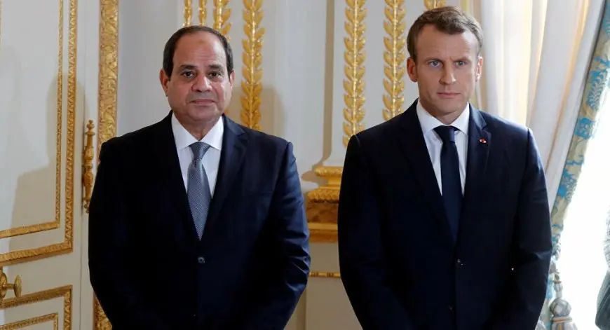 الرئيس السيسي وماكرون يؤكدان ضرورة التوصل إلى وقف إطلاق نار دائم في غزة