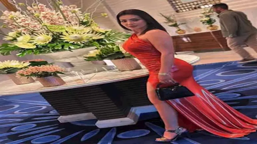 دينا فؤاد تخطف الأنظار بفستان سهرة “جريء” والجمهور يغازلها (صور)