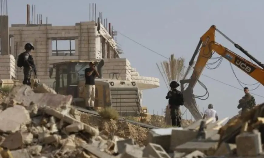الضفة.. جيش الاحتلال الإسرائيلي يهدم منشآت فلسطينية بالأغوار الشمالية