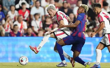 برشلونة يكتفي بالتعادل أمام رايو فاليكانو في الدوري الإسباني