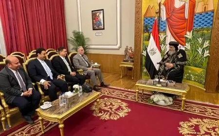 البابا تواضروس يستقبل رئيس نادي قضاة مصر