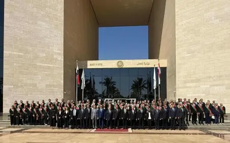 وزير العدل ورئيس النيابة الإدارية يشهدان أداء اليمين القانونية لمعاوني النيابة الجدد
