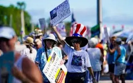 آلاف الأمريكيين يتظاهرون في عيد العمال ضد ترامب (صور)