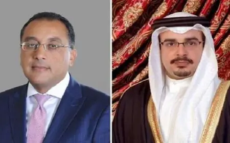 مع وفد رفيع المستوى.. ولي العهد البحريني يصل القاهرة في زيارة رسمية