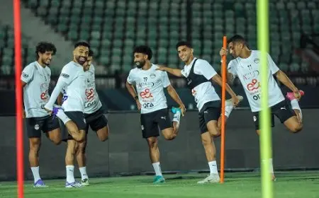 بتواجد صلاح.. 25 لاعبا يؤدون تدريب منتخب مصر استعدادا لمواجهة إثيوبيا