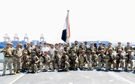 استمرار فعاليات تدريب النجم الساطع 2025 بقاعدة محمد نجيب العسكرية وعدد من القواعد البحرية والجوية