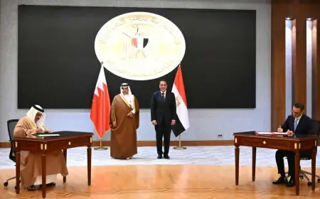 مدبولي: توافقنا مع البحرين على مضاعفة حجم التبادل التجاري خلال عامين والآن وصل لـ400 مليون دولار