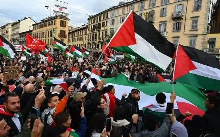 إيطاليا.. آلاف يتظاهرون دعما لفلسطين وأسطول الصمود العالمي