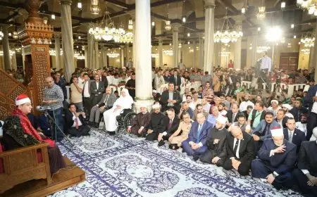 وزير الأوقاف يشهد احتفال الطرق الصوفية بالمولد النبوي الشريف في مسجد سيدنا الحسين