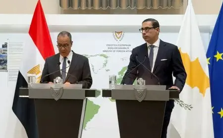 وزير الخارجية لنظيره القبرصي: نرفض جرائم الإبادة والتجويع بحق الفلسطينيين