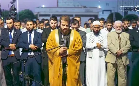 أدهم نابلسي يؤم المصلين في معرض دمشق الدولي ويتصدر “التريند”