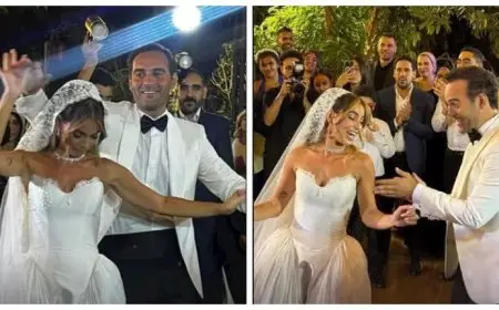 25 صورة ومعلومات عن هاجر السراج من حفل زفافها