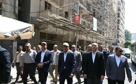 رئيس الوزراء يتفقد مشروع تحسين الصورة البصرية للقاهرة الخديوية