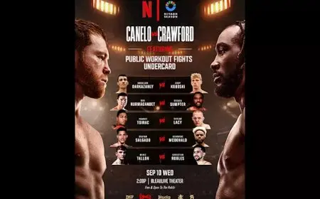 تركي آل الشيخ يعلن إقامة عدة نزالات ضمن التدريبات المفتوحة قبل نزال كانيلو وكروفورد