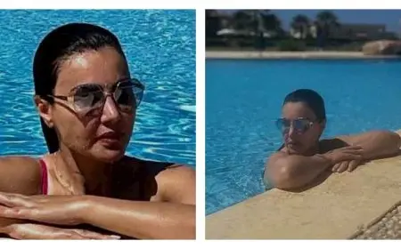 داخل حمام السباحة.. دينا فؤاد تخطف الأنظار في أحدث ظهور لها (صور)