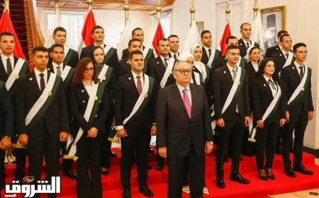 القاضيات والقضاة الجدد يؤدون اليمين القانونية أمام رئيس مجلس الدولة في أول دفعة مختلطة بتاريخ المجلس