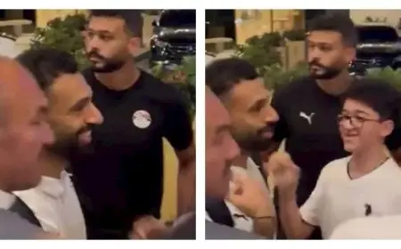 “ده أنا اللي جاي عشانك”.. صلاح يحقق حلم طفل أثناء تواجده بفندق إقامة منتخب مصر (صور)