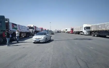 دخول 91 شاحنة مساعدات من معبر رفح البري دعما لقطاع غزة