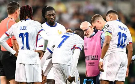 سان جيرمان يهاجم الجهاز الطبي لمنتخب فرنسا عد إصابة ديمبلي ودوي