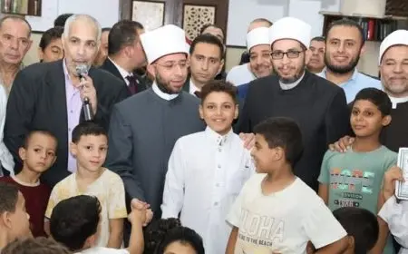 وزير الأوقاف يشهد احتفالا لتكريم حفظة القرآن الكريم بمسجد سيدي إبراهيم بالمرج