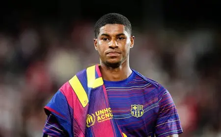 برشلونة يحسم موقفه من راشفورد وسط شائعات عودته لمانشستر يونايتد